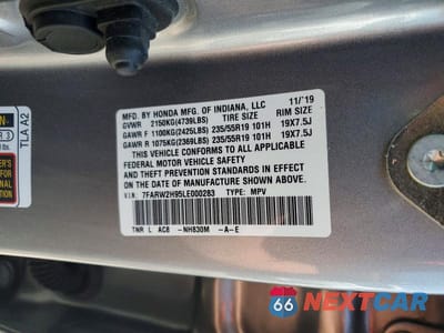 Zdjęcie 13 z 13 samochodu: 2020 HONDA CR-V TOURING VIN:7FARW2H95LE000283 - miniatura