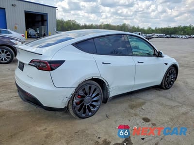 Trzecie zdjęcie samochodu z tyłu: 2022 TESLA MODEL Y VIN:7SAYGDEF7NF464580 - miniatura