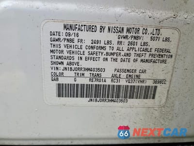 Zdjęcie 13 z 13 samochodu: 2017 INFINITI QX50 BASE VIN:JN1BJ0RR3HM403503 - miniatura