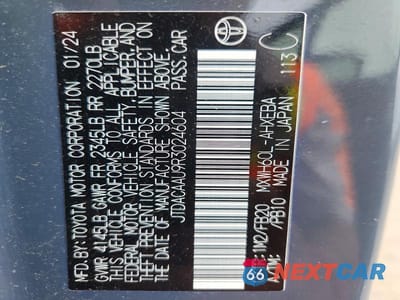 Zdjęcie 12 z 12 samochodu: 2024 TOYOTA PRIUS LE VIN:JTDACAAU9R3024604 - miniatura