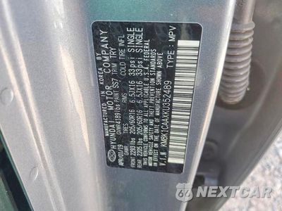 Zdjęcie 13 z 13 samochodu: 2019 HYUNDAI KONA SE VIN:KM8K1CAAXKU352489 - miniatura