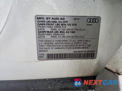 Zdjęcie 12 z 12 samochodu: 2018 AUDI Q5 PREMIUM PLUS VIN:WA1BNAFY5J2030267 - miniatura