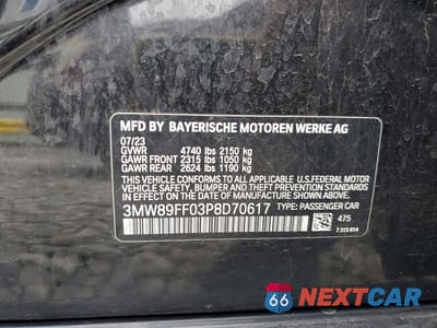 Zdjęcie 13 z 13 samochodu: 2023 BMW 330XI VIN:3MW89FF03P8D70617 - miniatura