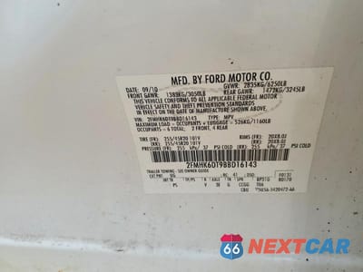 Zdjęcie 12 z 12 samochodu: 2011 FORD FLEX LIMITED VIN:2FMHK6DT9BBD16143 - miniatura