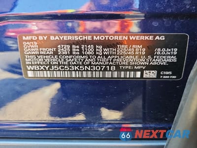 Zdjęcie 13 z 13 samochodu: 2019 BMW X2 XDRIVE28I VIN:WBXYJ5C53K5N30718 - miniatura