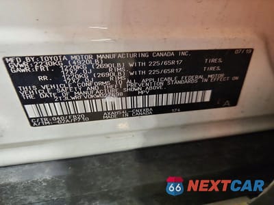 Zdjęcie 13 z 13 samochodu: 2019 TOYOTA RAV4 HYBRID LE VIN:2T3LWRFV0KW027698 - miniatura