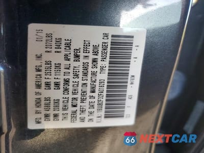 Zdjęcie 13 z 13 samochodu: 2015 ACURA TLX VIN:19UUB2F32FA016293 - miniatura