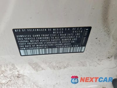 Zdjęcie 12 z 12 samochodu: 2016 VOLKSWAGEN GOLF S VIN:3VW117AU5GM061151 - miniatura
