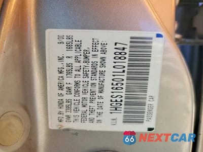 Zdjęcie 12 z 12 samochodu: 2001 HONDA CIVIC LX VIN:1HGES16501L018847 - miniatura