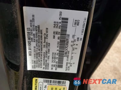 Zdjęcie 13 z 13 samochodu: 2018 LINCOLN MKZ SELECT VIN:3LN6L5C92JR609550 - miniatura