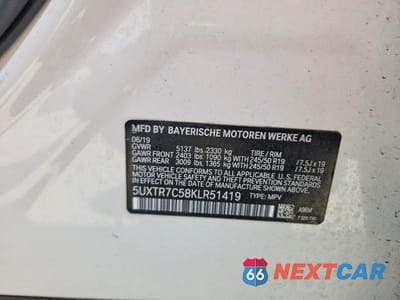 Zdjęcie 13 z 13 samochodu: 2019 BMW X3 SDRIVE30I VIN:5UXTR7C58KLR51419 - miniatura