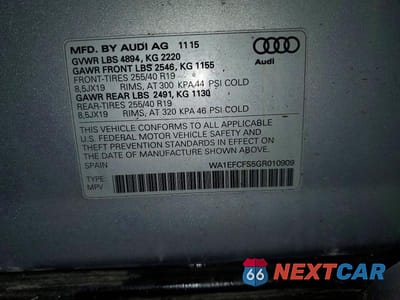 Zdjęcie 12 z 12 samochodu: 2016 AUDI Q3 PREMIUM PLUS VIN:WA1EFCFS5GR010909 - miniatura