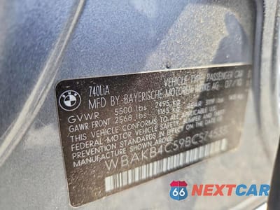 Zdjęcie 13 z 13 samochodu: 2011 BMW 740 LI VIN:WBAKB4C59BC574533 - miniatura
