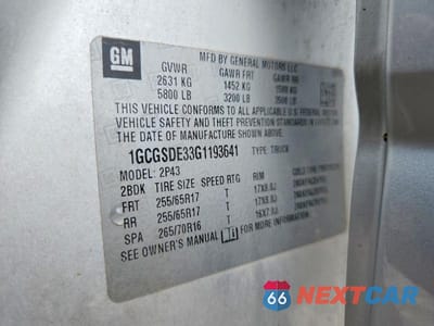 Zdjęcie 13 z 13 samochodu: 2016 CHEVROLET COLORADO Z71 VIN:1GCGSDE33G1193641 - miniatura