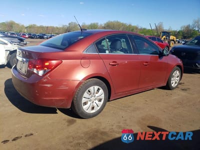 Trzecie zdjęcie samochodu z tyłu: 2012 CHEVROLET CRUZE LS VIN:1G1PC5SH5C7316911 - miniatura