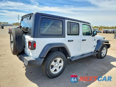 Trzecie zdjęcie samochodu z tyłu: 2023 JEEP WRANGLER SPORT VIN:1C4HJXDG7PW519327 - miniatura