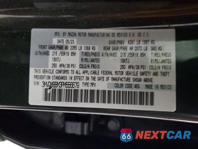 Zdjęcie 14 z 14 samochodu: 2023 MAZDA CX-30 SELECT VIN:3MVDMBBM3PM556679 - miniatura