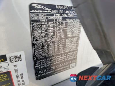 Zdjęcie 14 z 14 samochodu: 2021 JAGUAR F-PACE S VIN:SADCJ2EX9MA684109 - miniatura