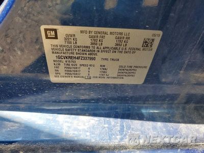 Zdjęcie 12 z 12 samochodu: 2015 CHEVROLET SILVERADO K1500 LT VIN:1GCVKREH4FZ337990 - miniatura