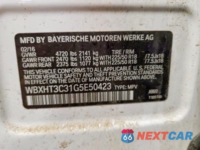 Zdjęcie 13 z 13 samochodu: 2016 BMW X1 XDRIVE28I VIN:WBXHT3C31G5E50423 - miniatura
