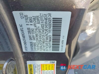 Zdjęcie 12 z 12 samochodu: 2021 HONDA ACCORD LX VIN:1HGCV1F17MA024270 - miniatura