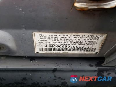 Zdjęcie 12 z 12 samochodu: 2001 HONDA ACCORD 4D LX VIN:JHMCG66501C002117 - miniatura