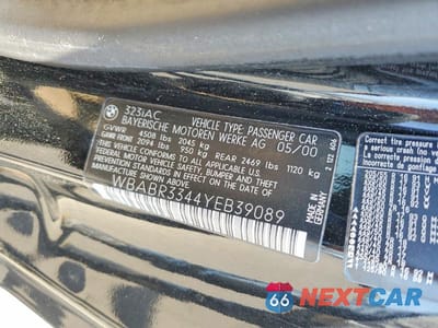Zdjęcie 13 z 13 samochodu: 2000 BMW 323 CI VIN:WBABR3344YEB39089 - miniatura