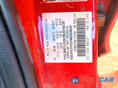 Zdjęcie 12 z 12 samochodu: 2014 MAZDA 3 TOURING VIN:JM1BM1V70E1171096 - miniatura