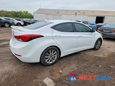 Trzecie zdjęcie samochodu z tyłu: 2014 HYUNDAI ELANTRA SE VIN:5NPDH4AE6EH483841 - miniatura