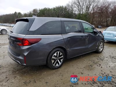 Trzecie zdjęcie samochodu z tyłu: 2025 HONDA ODYSSEY EXL VIN:5FNRL6H65SB075730 - miniatura