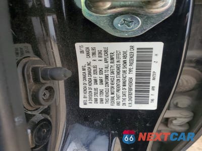 Zdjęcie 12 z 12 samochodu: 2015 HONDA CIVIC EXL VIN:2HGFB2F90FH554554 - miniatura