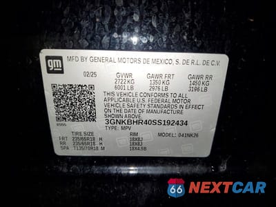 Zdjęcie 13 z 13 samochodu: 2025 CHEVROLET BLAZER 2LT VIN:3GNKBHR40SS192434 - miniatura