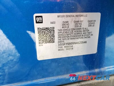 Zdjęcie 14 z 14 samochodu: 2022 CHEVROLET BOLT EUV LT VIN:1G1FY6S05N4123546 - miniatura