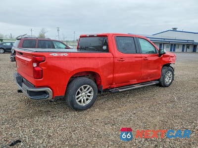 Trzecie zdjęcie samochodu z tyłu: 2020 CHEVROLET SILVERADO K1500 LT VIN:3GCUYDET4LG421059 - miniatura