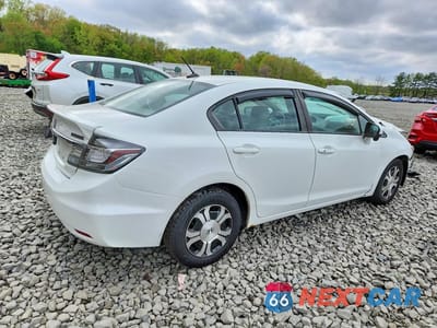 Trzecie zdjęcie samochodu z tyłu: 2015 HONDA CIVIC HYBRID L VIN:19XFB4F36FE200748 - miniatura