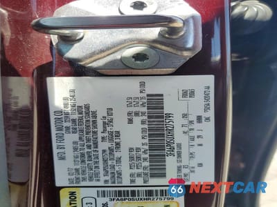 Zdjęcie 12 z 12 samochodu: 2017 FORD FUSION TITANIUM PHEV VIN:3FA6P0SUXHR275799 - miniatura