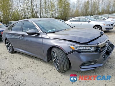Czwarte zdjęcie samochodu z boku: 2019 HONDA ACCORD SPORT VIN:1HGCV1F34KA001270 - miniatura
