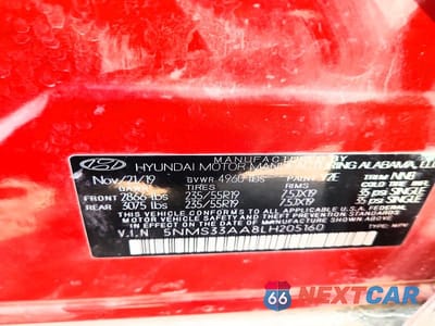 Zdjęcie 14 z 14 samochodu: 2020 HYUNDAI SANTA FE SEL 2.0T VIN:5NMS33AA8LH205160 - miniatura