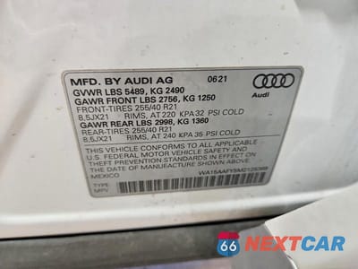 Zdjęcie 14 z 14 samochodu: 2021 AUDI Q5 SPORTBACK PREMIUM PLUS VIN:WA15AAFY5M2125389 - miniatura