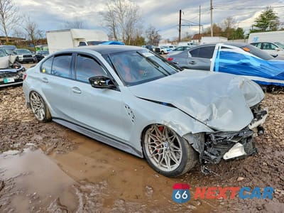 Czwarte zdjęcie samochodu z boku: 2022 BMW M3 COMPETITION VIN:WBS43AY08NFL74730 - miniatura
