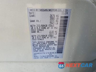 Zdjęcie 13 z 13 samochodu: 2025 NISSAN PATHFINDER SL VIN:5N1DR3CC7SC214463 - miniatura