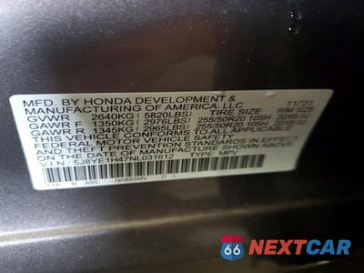 Zdjęcie 12 z 12 samochodu: 2022 ACURA MDX TECHNOLOGY VIN:5J8YE1H47NL031612 - miniatura