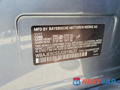 Zdjęcie 13 z 13 samochodu: 2018 BMW 540 I VIN:WBAJE5C53JG918633 - miniatura