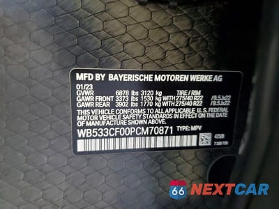 Zdjęcie 14 z 14 samochodu: 2023 BMW IX M60 VIN:WB533CF00PCM70871 - miniatura