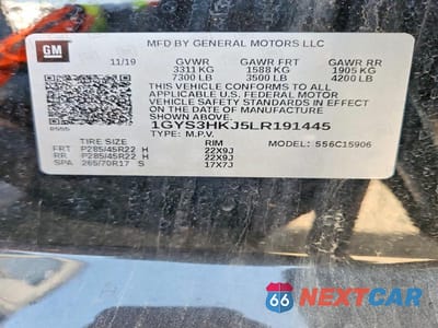 Zdjęcie 13 z 13 samochodu: 2020 CADILLAC ESCALADE ESV LUXURY VIN:1GYS3HKJ5LR191445 - miniatura