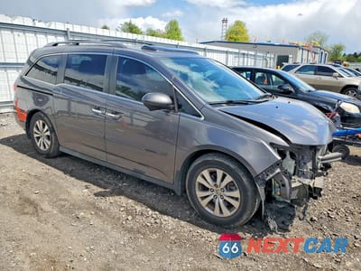 Czwarte zdjęcie samochodu z boku: 2015 HONDA ODYSSEY EXL VIN:5FNRL5H62FB030809 - miniatura