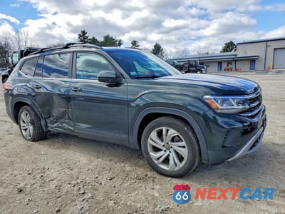 Czwarte zdjęcie samochodu z boku: 2021 VOLKSWAGEN ATLAS SE VIN:1V2KR2CA5MC593808 - miniatura