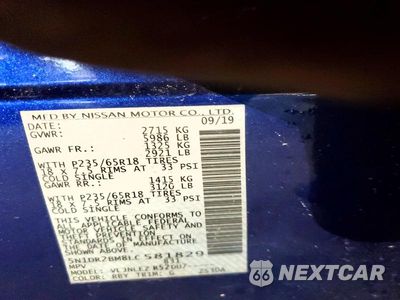 Zdjęcie 13 z 13 samochodu: 2020 NISSAN PATHFINDER SV VIN:5N1DR2BM8LC581829 - miniatura