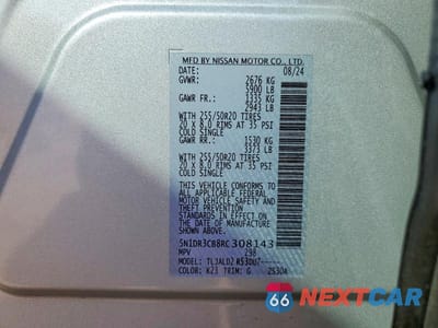 Zdjęcie 13 z 13 samochodu: 2024 NISSAN PATHFINDER SL VIN:5N1DR3CB8RC308143 - miniatura