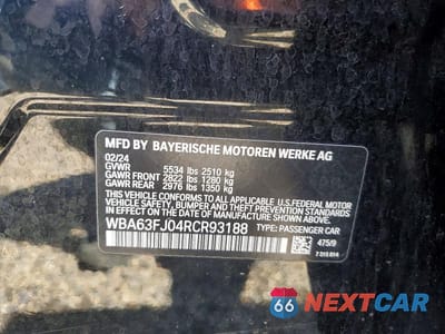 Zdjęcie 12 z 12 samochodu: 2024 BMW 540 XI VIN:WBA63FJ04RCR93188 - miniatura